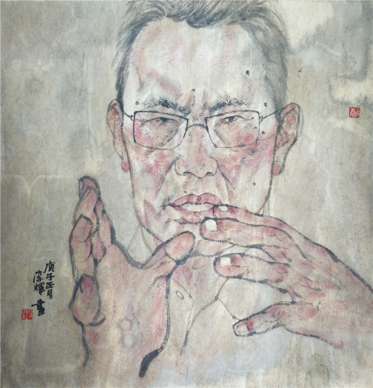 庚子面孔——钟南山（中国画）李辉 2020年.jpg